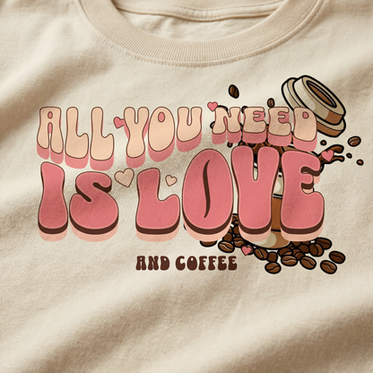 LOVE & COFFEE Oversized Tee
